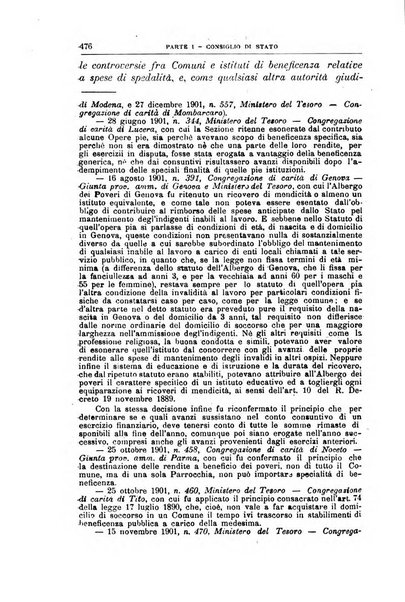 La giustizia amministrativa raccolta di decisioni e pareri del Consiglio di Stato, decisioni della Corte dei conti, sentenze della Cassazione di Roma, e decisioni delle Giunte provinciali amministrative