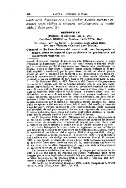 La giustizia amministrativa raccolta di decisioni e pareri del Consiglio di Stato, decisioni della Corte dei conti, sentenze della Cassazione di Roma, e decisioni delle Giunte provinciali amministrative