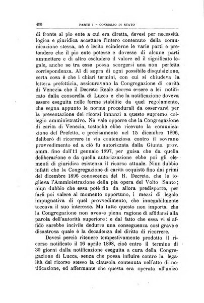 La giustizia amministrativa raccolta di decisioni e pareri del Consiglio di Stato, decisioni della Corte dei conti, sentenze della Cassazione di Roma, e decisioni delle Giunte provinciali amministrative