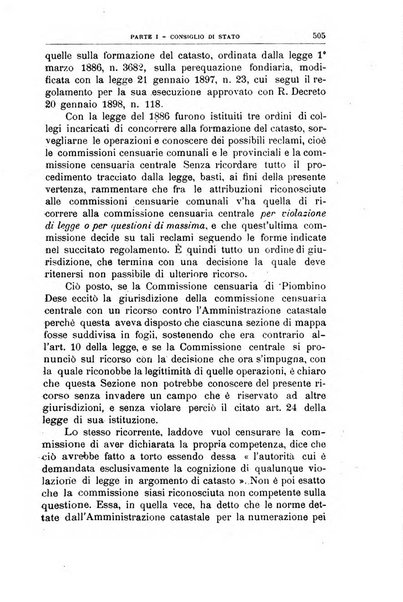 La giustizia amministrativa raccolta di decisioni e pareri del Consiglio di Stato, decisioni della Corte dei conti, sentenze della Cassazione di Roma, e decisioni delle Giunte provinciali amministrative