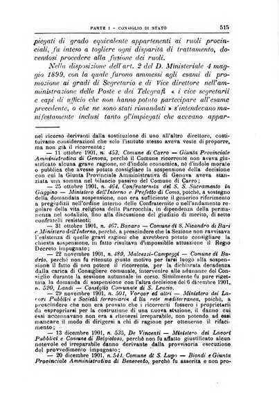 La giustizia amministrativa raccolta di decisioni e pareri del Consiglio di Stato, decisioni della Corte dei conti, sentenze della Cassazione di Roma, e decisioni delle Giunte provinciali amministrative