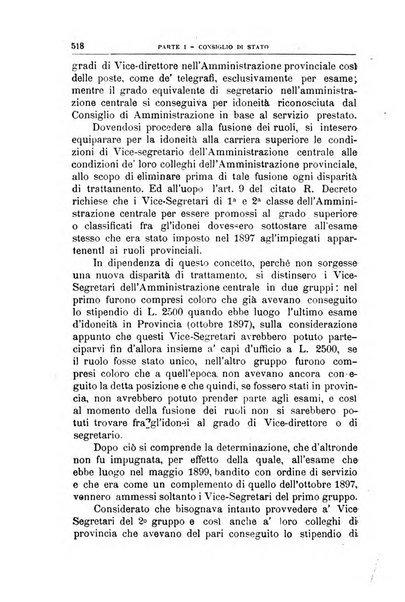 La giustizia amministrativa raccolta di decisioni e pareri del Consiglio di Stato, decisioni della Corte dei conti, sentenze della Cassazione di Roma, e decisioni delle Giunte provinciali amministrative