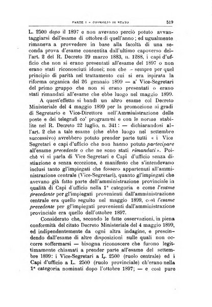 La giustizia amministrativa raccolta di decisioni e pareri del Consiglio di Stato, decisioni della Corte dei conti, sentenze della Cassazione di Roma, e decisioni delle Giunte provinciali amministrative