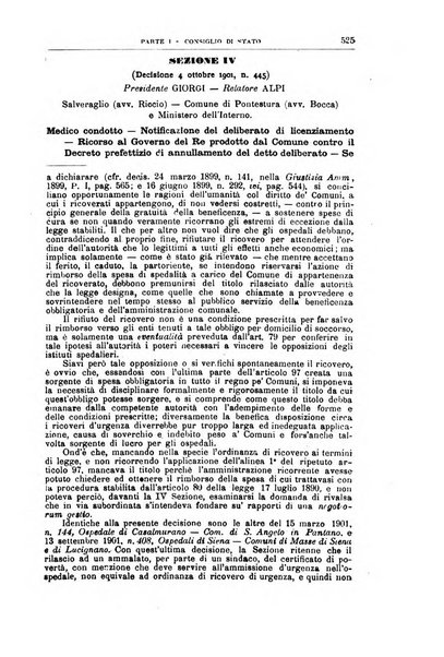 La giustizia amministrativa raccolta di decisioni e pareri del Consiglio di Stato, decisioni della Corte dei conti, sentenze della Cassazione di Roma, e decisioni delle Giunte provinciali amministrative