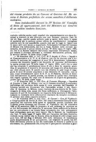 La giustizia amministrativa raccolta di decisioni e pareri del Consiglio di Stato, decisioni della Corte dei conti, sentenze della Cassazione di Roma, e decisioni delle Giunte provinciali amministrative