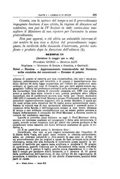 La giustizia amministrativa raccolta di decisioni e pareri del Consiglio di Stato, decisioni della Corte dei conti, sentenze della Cassazione di Roma, e decisioni delle Giunte provinciali amministrative