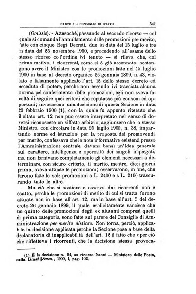 La giustizia amministrativa raccolta di decisioni e pareri del Consiglio di Stato, decisioni della Corte dei conti, sentenze della Cassazione di Roma, e decisioni delle Giunte provinciali amministrative