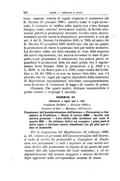 La giustizia amministrativa raccolta di decisioni e pareri del Consiglio di Stato, decisioni della Corte dei conti, sentenze della Cassazione di Roma, e decisioni delle Giunte provinciali amministrative