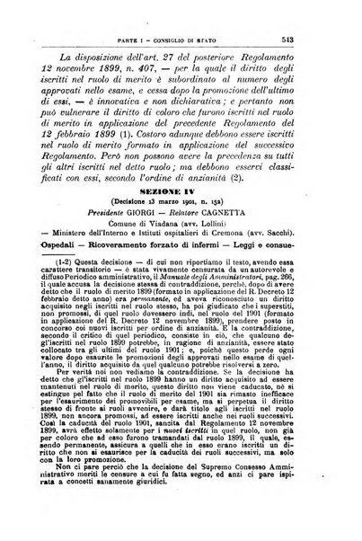 La giustizia amministrativa raccolta di decisioni e pareri del Consiglio di Stato, decisioni della Corte dei conti, sentenze della Cassazione di Roma, e decisioni delle Giunte provinciali amministrative