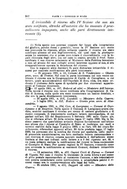 La giustizia amministrativa raccolta di decisioni e pareri del Consiglio di Stato, decisioni della Corte dei conti, sentenze della Cassazione di Roma, e decisioni delle Giunte provinciali amministrative