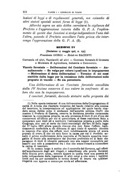 La giustizia amministrativa raccolta di decisioni e pareri del Consiglio di Stato, decisioni della Corte dei conti, sentenze della Cassazione di Roma, e decisioni delle Giunte provinciali amministrative