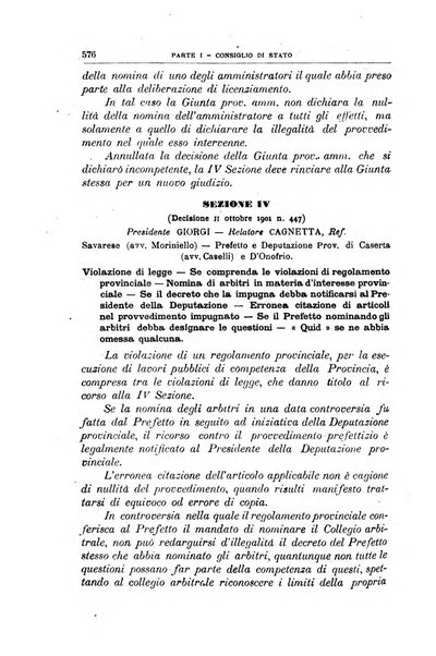 La giustizia amministrativa raccolta di decisioni e pareri del Consiglio di Stato, decisioni della Corte dei conti, sentenze della Cassazione di Roma, e decisioni delle Giunte provinciali amministrative