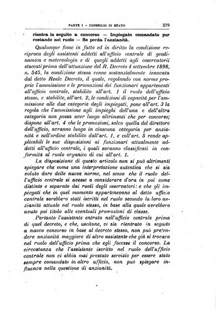 La giustizia amministrativa raccolta di decisioni e pareri del Consiglio di Stato, decisioni della Corte dei conti, sentenze della Cassazione di Roma, e decisioni delle Giunte provinciali amministrative