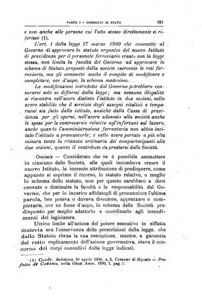 La giustizia amministrativa raccolta di decisioni e pareri del Consiglio di Stato, decisioni della Corte dei conti, sentenze della Cassazione di Roma, e decisioni delle Giunte provinciali amministrative