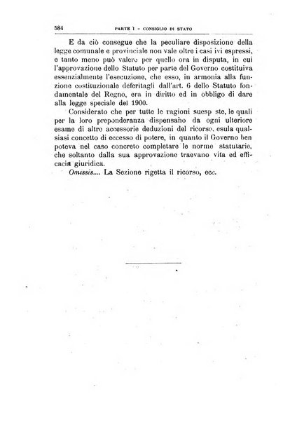 La giustizia amministrativa raccolta di decisioni e pareri del Consiglio di Stato, decisioni della Corte dei conti, sentenze della Cassazione di Roma, e decisioni delle Giunte provinciali amministrative