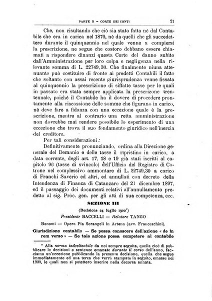 La giustizia amministrativa raccolta di decisioni e pareri del Consiglio di Stato, decisioni della Corte dei conti, sentenze della Cassazione di Roma, e decisioni delle Giunte provinciali amministrative