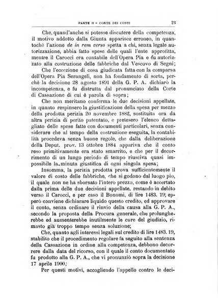 La giustizia amministrativa raccolta di decisioni e pareri del Consiglio di Stato, decisioni della Corte dei conti, sentenze della Cassazione di Roma, e decisioni delle Giunte provinciali amministrative