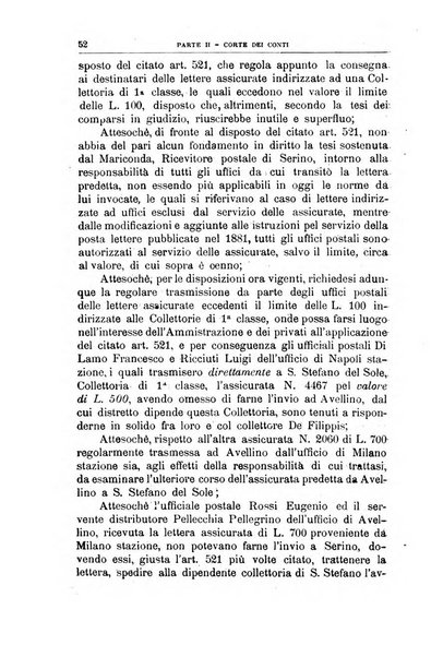 La giustizia amministrativa raccolta di decisioni e pareri del Consiglio di Stato, decisioni della Corte dei conti, sentenze della Cassazione di Roma, e decisioni delle Giunte provinciali amministrative