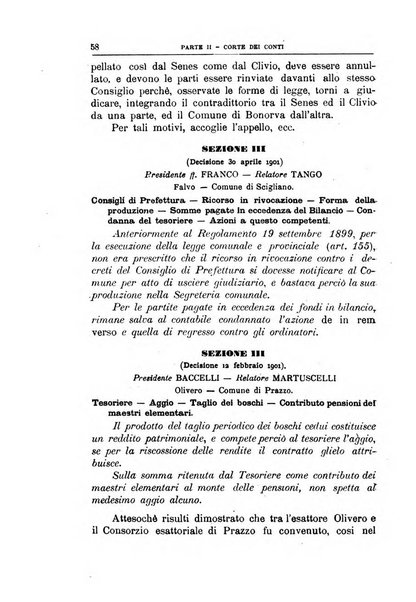 La giustizia amministrativa raccolta di decisioni e pareri del Consiglio di Stato, decisioni della Corte dei conti, sentenze della Cassazione di Roma, e decisioni delle Giunte provinciali amministrative