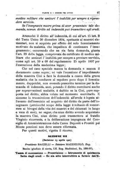 La giustizia amministrativa raccolta di decisioni e pareri del Consiglio di Stato, decisioni della Corte dei conti, sentenze della Cassazione di Roma, e decisioni delle Giunte provinciali amministrative