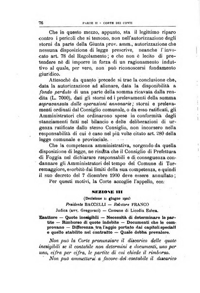 La giustizia amministrativa raccolta di decisioni e pareri del Consiglio di Stato, decisioni della Corte dei conti, sentenze della Cassazione di Roma, e decisioni delle Giunte provinciali amministrative