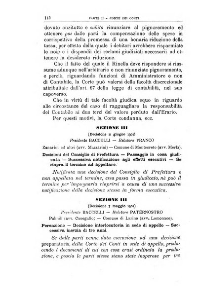 La giustizia amministrativa raccolta di decisioni e pareri del Consiglio di Stato, decisioni della Corte dei conti, sentenze della Cassazione di Roma, e decisioni delle Giunte provinciali amministrative