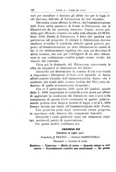 La giustizia amministrativa raccolta di decisioni e pareri del Consiglio di Stato, decisioni della Corte dei conti, sentenze della Cassazione di Roma, e decisioni delle Giunte provinciali amministrative