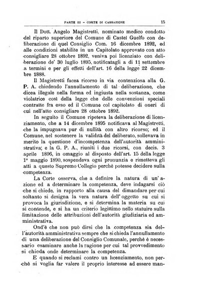 La giustizia amministrativa raccolta di decisioni e pareri del Consiglio di Stato, decisioni della Corte dei conti, sentenze della Cassazione di Roma, e decisioni delle Giunte provinciali amministrative