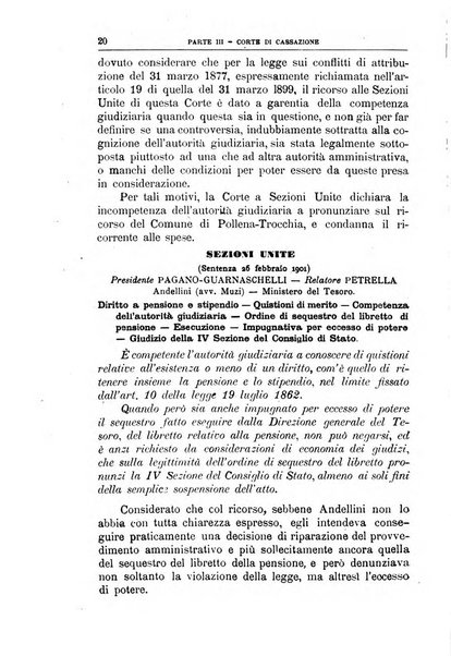 La giustizia amministrativa raccolta di decisioni e pareri del Consiglio di Stato, decisioni della Corte dei conti, sentenze della Cassazione di Roma, e decisioni delle Giunte provinciali amministrative