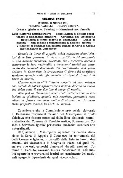 La giustizia amministrativa raccolta di decisioni e pareri del Consiglio di Stato, decisioni della Corte dei conti, sentenze della Cassazione di Roma, e decisioni delle Giunte provinciali amministrative