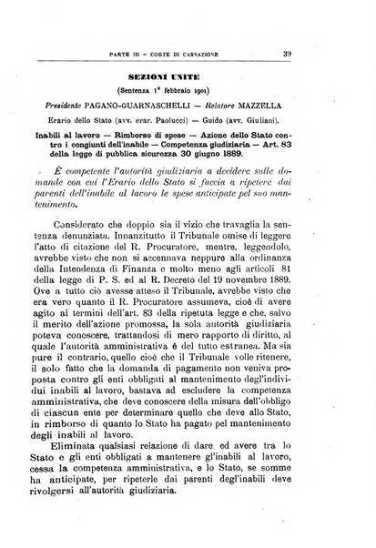 La giustizia amministrativa raccolta di decisioni e pareri del Consiglio di Stato, decisioni della Corte dei conti, sentenze della Cassazione di Roma, e decisioni delle Giunte provinciali amministrative