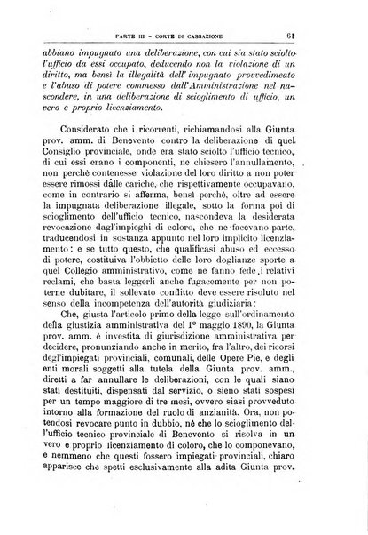 La giustizia amministrativa raccolta di decisioni e pareri del Consiglio di Stato, decisioni della Corte dei conti, sentenze della Cassazione di Roma, e decisioni delle Giunte provinciali amministrative