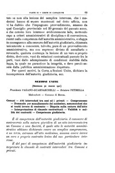 La giustizia amministrativa raccolta di decisioni e pareri del Consiglio di Stato, decisioni della Corte dei conti, sentenze della Cassazione di Roma, e decisioni delle Giunte provinciali amministrative