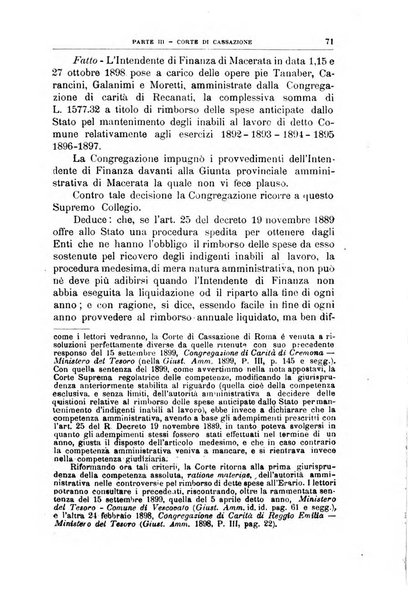 La giustizia amministrativa raccolta di decisioni e pareri del Consiglio di Stato, decisioni della Corte dei conti, sentenze della Cassazione di Roma, e decisioni delle Giunte provinciali amministrative