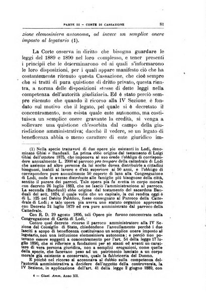 La giustizia amministrativa raccolta di decisioni e pareri del Consiglio di Stato, decisioni della Corte dei conti, sentenze della Cassazione di Roma, e decisioni delle Giunte provinciali amministrative