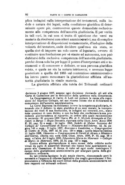 La giustizia amministrativa raccolta di decisioni e pareri del Consiglio di Stato, decisioni della Corte dei conti, sentenze della Cassazione di Roma, e decisioni delle Giunte provinciali amministrative