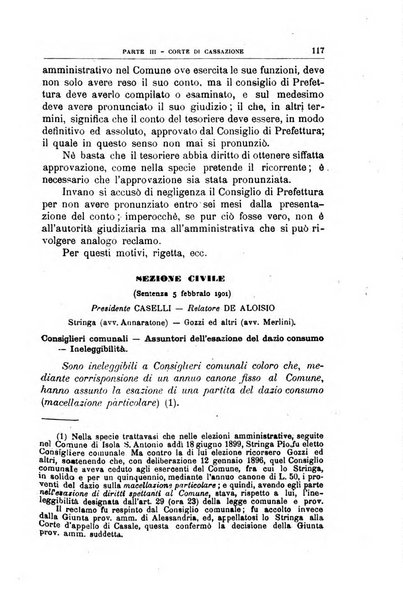 La giustizia amministrativa raccolta di decisioni e pareri del Consiglio di Stato, decisioni della Corte dei conti, sentenze della Cassazione di Roma, e decisioni delle Giunte provinciali amministrative