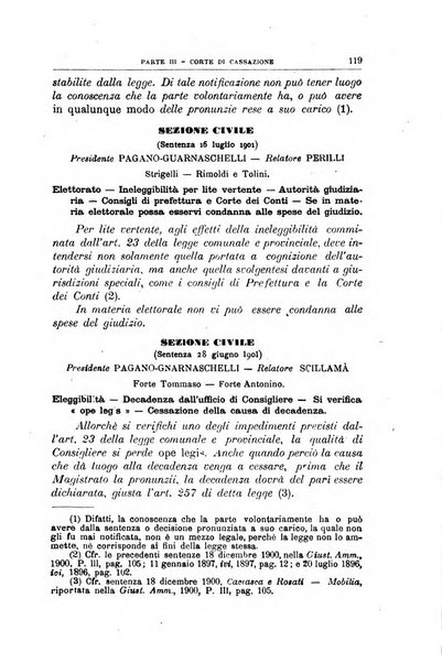 La giustizia amministrativa raccolta di decisioni e pareri del Consiglio di Stato, decisioni della Corte dei conti, sentenze della Cassazione di Roma, e decisioni delle Giunte provinciali amministrative