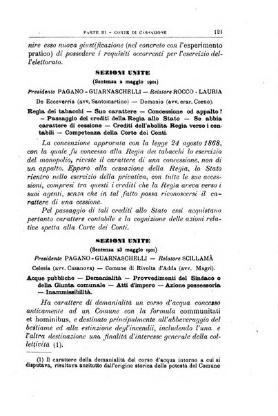 La giustizia amministrativa raccolta di decisioni e pareri del Consiglio di Stato, decisioni della Corte dei conti, sentenze della Cassazione di Roma, e decisioni delle Giunte provinciali amministrative