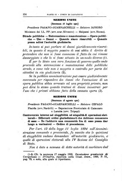 La giustizia amministrativa raccolta di decisioni e pareri del Consiglio di Stato, decisioni della Corte dei conti, sentenze della Cassazione di Roma, e decisioni delle Giunte provinciali amministrative