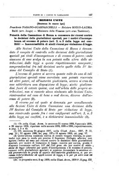 La giustizia amministrativa raccolta di decisioni e pareri del Consiglio di Stato, decisioni della Corte dei conti, sentenze della Cassazione di Roma, e decisioni delle Giunte provinciali amministrative