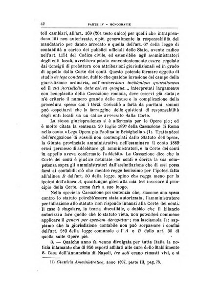 La giustizia amministrativa raccolta di decisioni e pareri del Consiglio di Stato, decisioni della Corte dei conti, sentenze della Cassazione di Roma, e decisioni delle Giunte provinciali amministrative