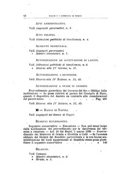 La giustizia amministrativa raccolta di decisioni e pareri del Consiglio di Stato, decisioni della Corte dei conti, sentenze della Cassazione di Roma, e decisioni delle Giunte provinciali amministrative