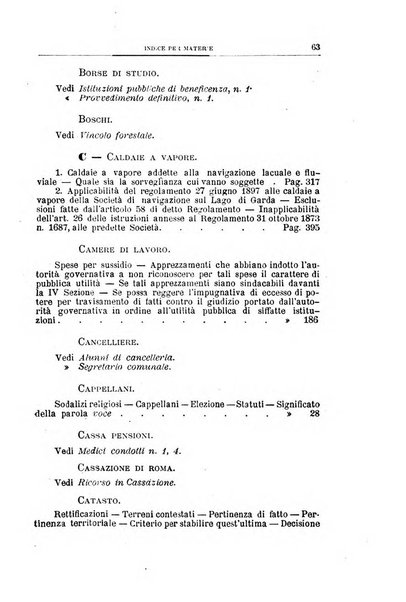 La giustizia amministrativa raccolta di decisioni e pareri del Consiglio di Stato, decisioni della Corte dei conti, sentenze della Cassazione di Roma, e decisioni delle Giunte provinciali amministrative