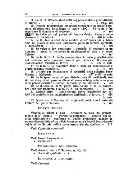 La giustizia amministrativa raccolta di decisioni e pareri del Consiglio di Stato, decisioni della Corte dei conti, sentenze della Cassazione di Roma, e decisioni delle Giunte provinciali amministrative