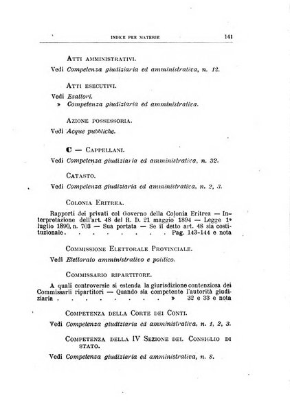 La giustizia amministrativa raccolta di decisioni e pareri del Consiglio di Stato, decisioni della Corte dei conti, sentenze della Cassazione di Roma, e decisioni delle Giunte provinciali amministrative