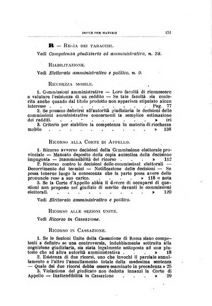 La giustizia amministrativa raccolta di decisioni e pareri del Consiglio di Stato, decisioni della Corte dei conti, sentenze della Cassazione di Roma, e decisioni delle Giunte provinciali amministrative