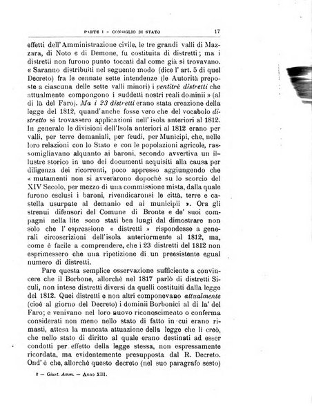 La giustizia amministrativa raccolta di decisioni e pareri del Consiglio di Stato, decisioni della Corte dei conti, sentenze della Cassazione di Roma, e decisioni delle Giunte provinciali amministrative