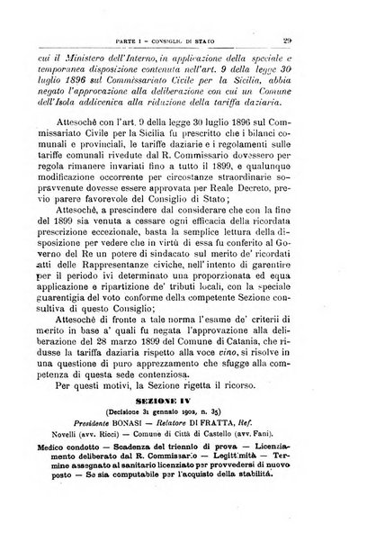 La giustizia amministrativa raccolta di decisioni e pareri del Consiglio di Stato, decisioni della Corte dei conti, sentenze della Cassazione di Roma, e decisioni delle Giunte provinciali amministrative