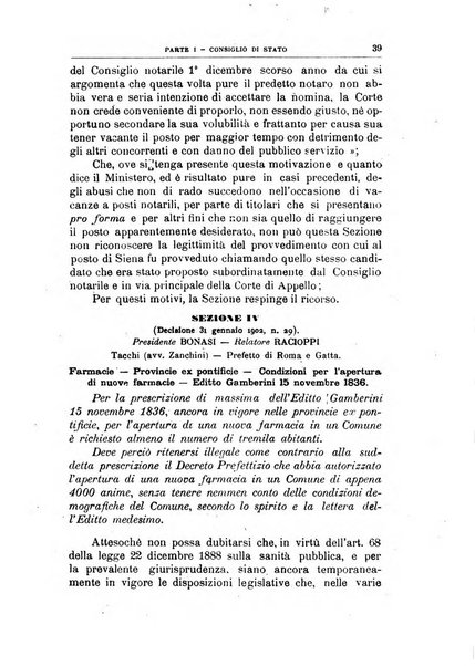 La giustizia amministrativa raccolta di decisioni e pareri del Consiglio di Stato, decisioni della Corte dei conti, sentenze della Cassazione di Roma, e decisioni delle Giunte provinciali amministrative